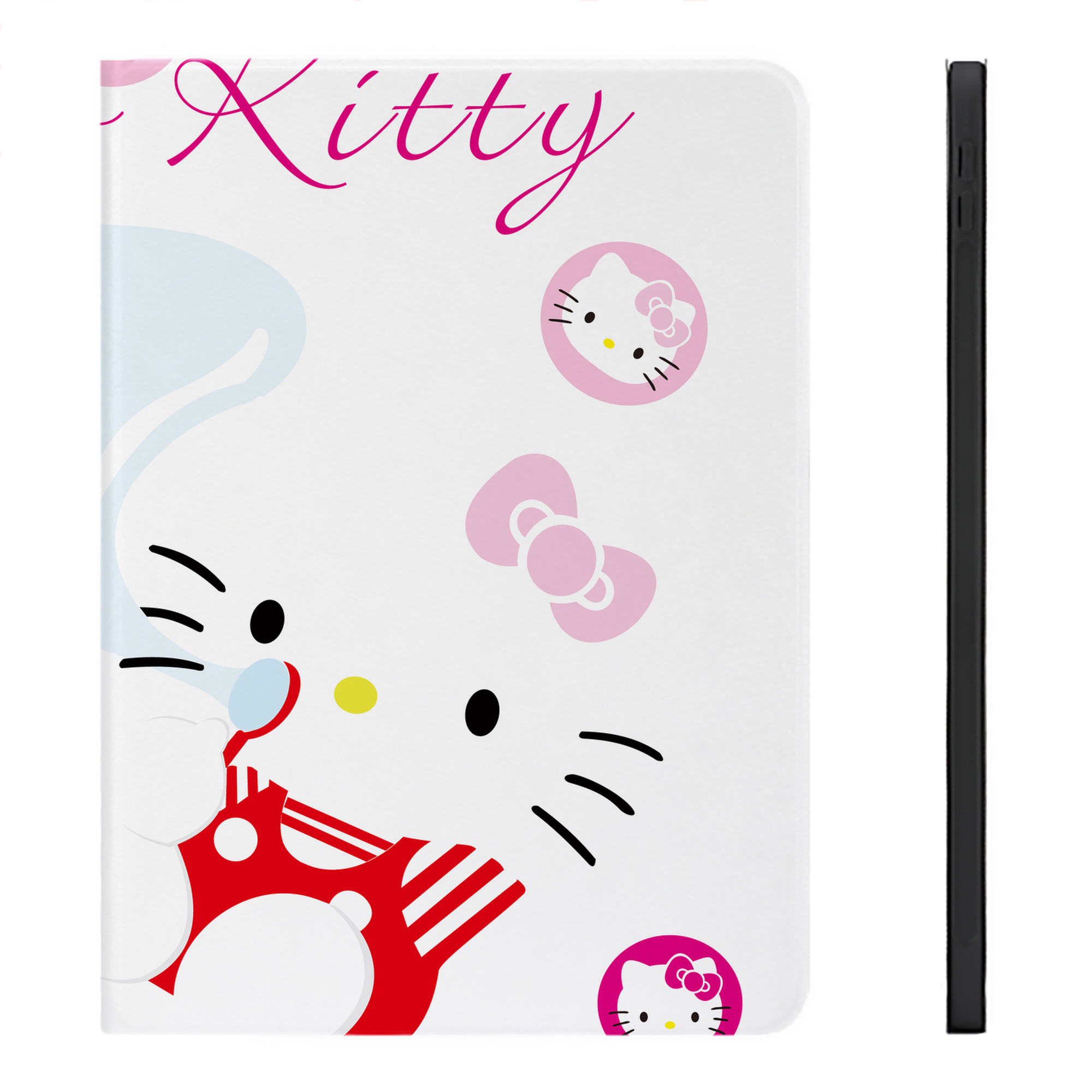 （画像用） Hello Kitty ハローキティ IPadケース ペンホルダー付き ブックスタイルデザイン